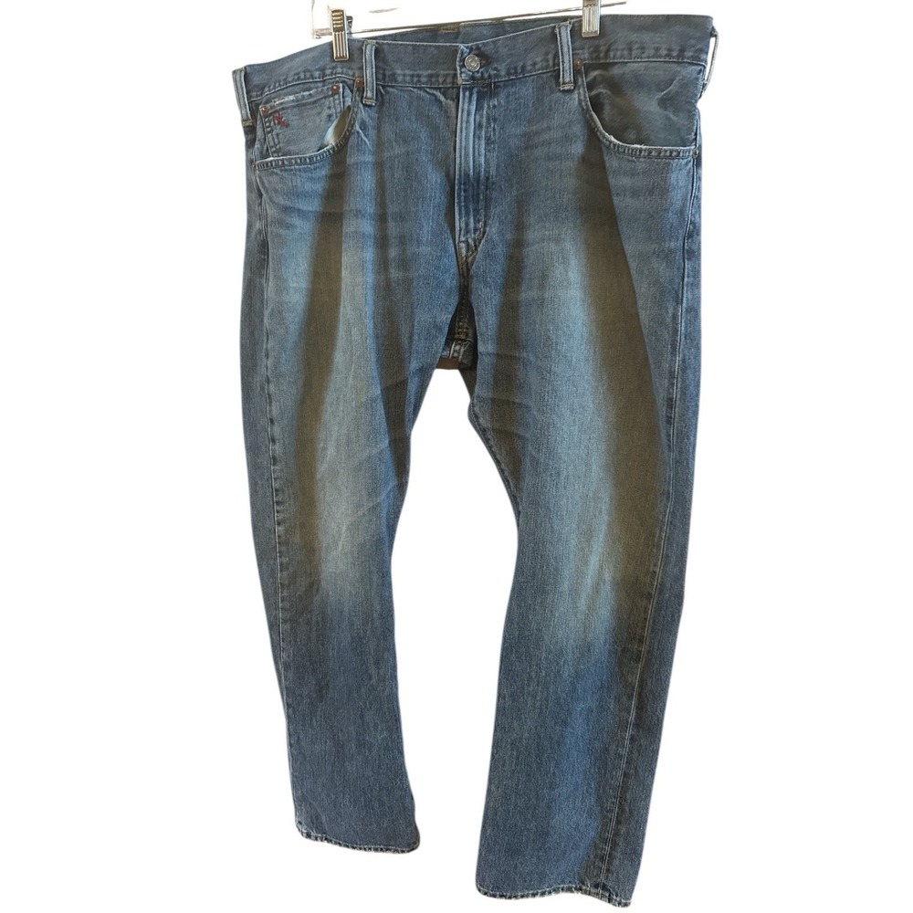 Polo Assn Men's Authentic Dungaree Denim Jeans 40 X 32 Authentic Leather Tag Y2K